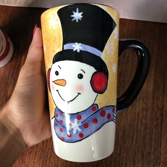 Vintage Christmas Snowmen mug set - Picture 4 of 8